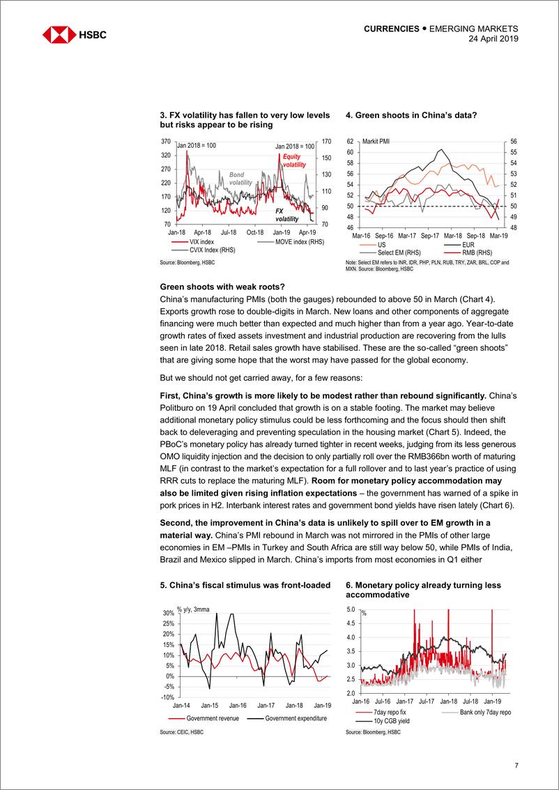 《汇丰银行-新兴市场-外汇策略-新兴市场外汇路线图：就像一头闯进瓷器店的公牛-2019.4.24-92页》 - 第8页预览图