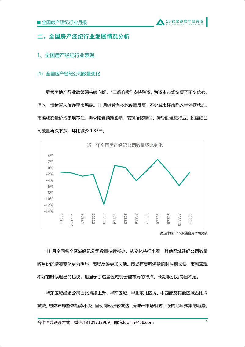 《58安居客房产研究院-全国房产经纪行业月报-2022.11-15页》 - 第7页预览图