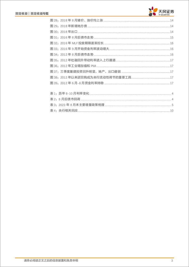 《固定收益专题：牛市遇到8月，债市容易调整？-240816-天风证券-19页》 - 第3页预览图