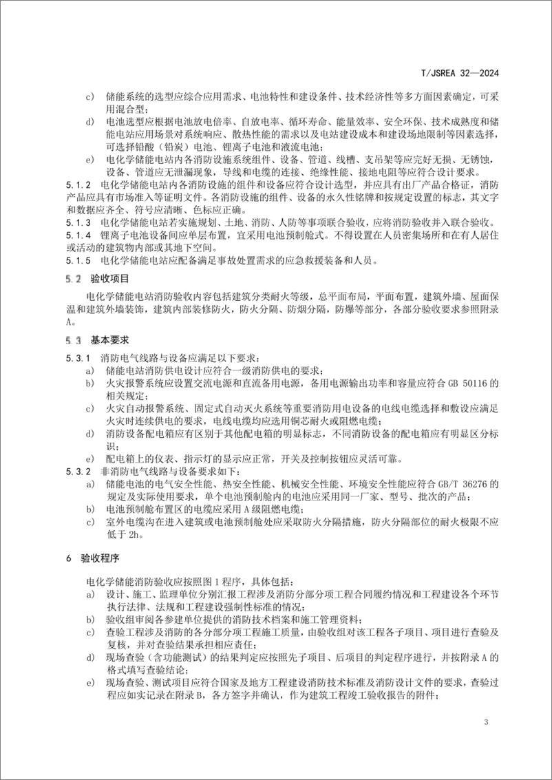 《标准-TJSREA 32—2024电化学储能电站消防验收规范》 - 第6页预览图