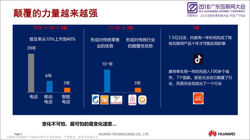 《2018广东互联网大会演讲PPT%7C打造智能家居千亿生态%7C华为》 - 第3页预览图