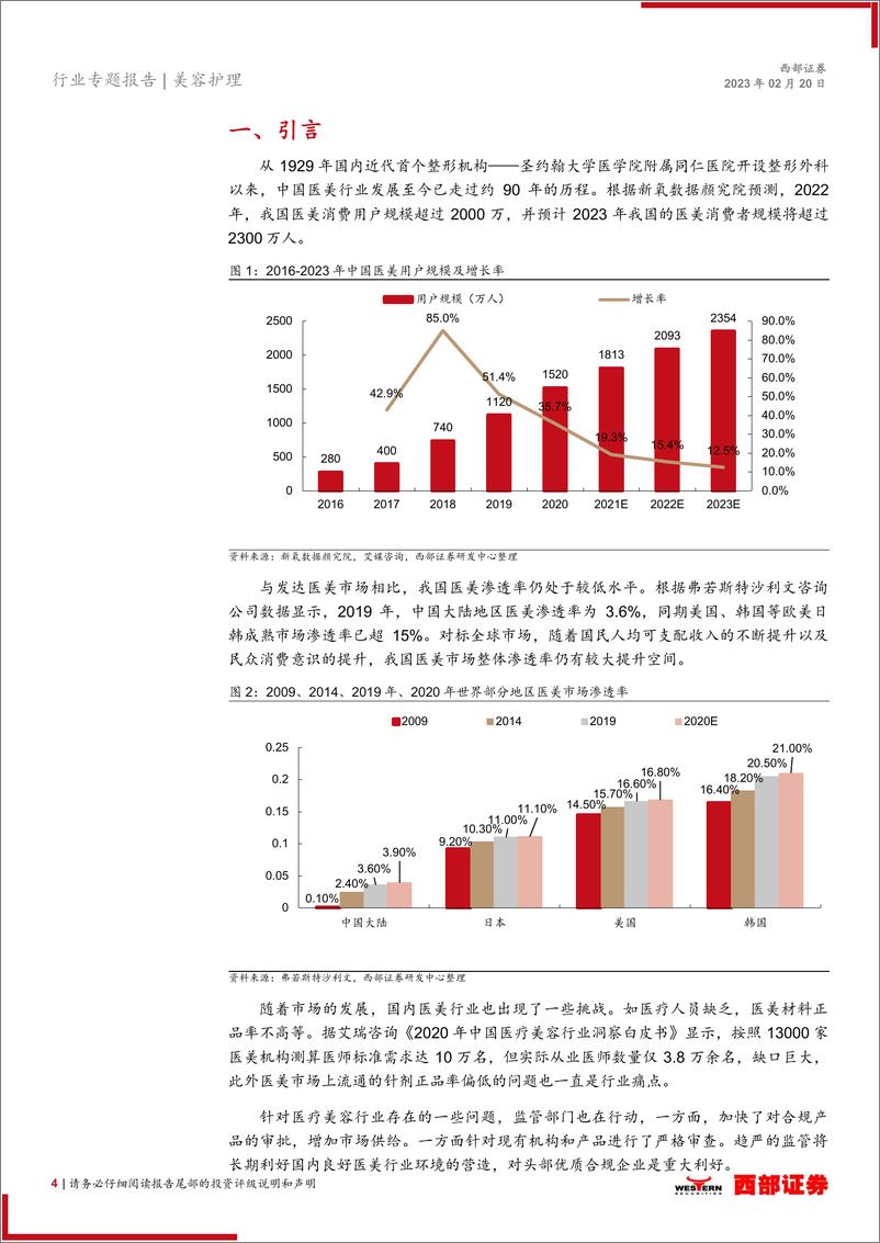 《美容护理行业七城市医美特点及监管政策梳理：因地制宜打造美丽行业，监管趋严保证合规高增-20230220-西部证券-18页》 - 第5页预览图