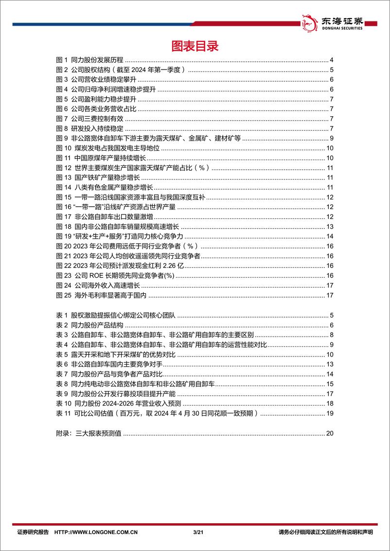 《同力股份(834599)公司深度报告：同力匠心创未来，宽体自卸铸精品-240506-东海证券-21页》 - 第3页预览图