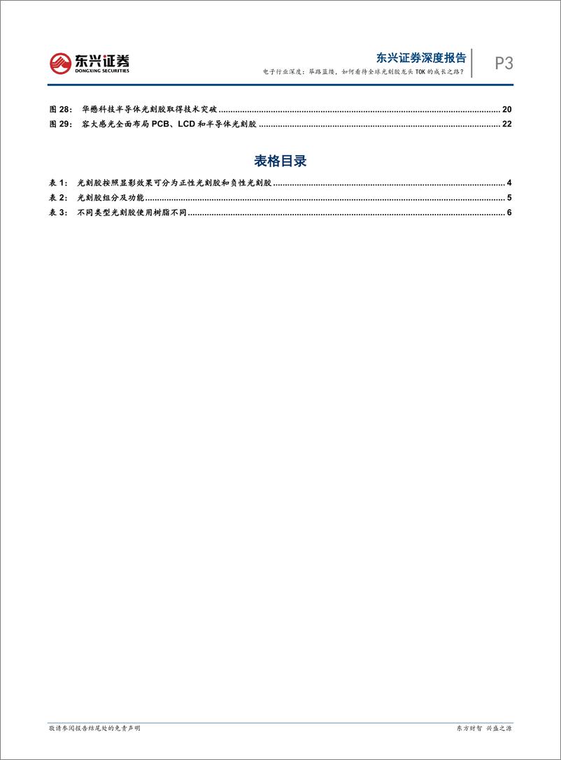 《东兴证券-海外硬科技龙头复盘研究系列之七：电子行业深度：筚路蓝缕，如何看待全球光刻胶龙头TOK的成长之路？》 - 第3页预览图