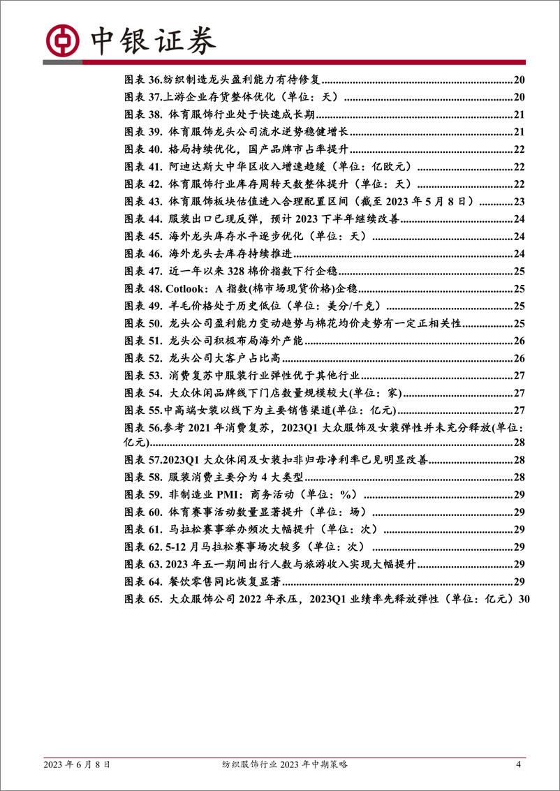 《纺织服饰行业2023年中期策略：博弈预期差，看好下半年消费复苏潜力-20230608-中银国际-34页》 - 第5页预览图