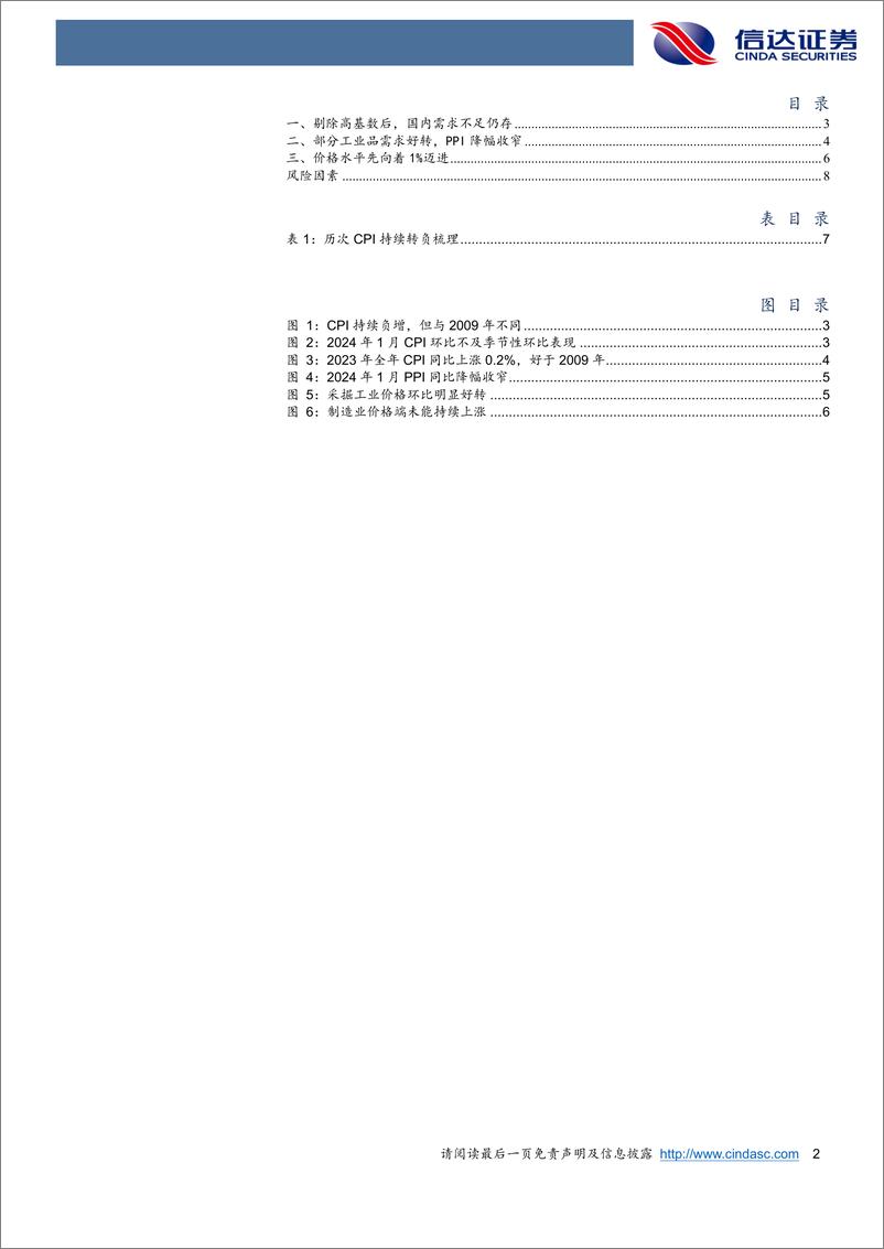 《价格水平先向着1%迈进-20240208-信达证券-10页》 - 第2页预览图