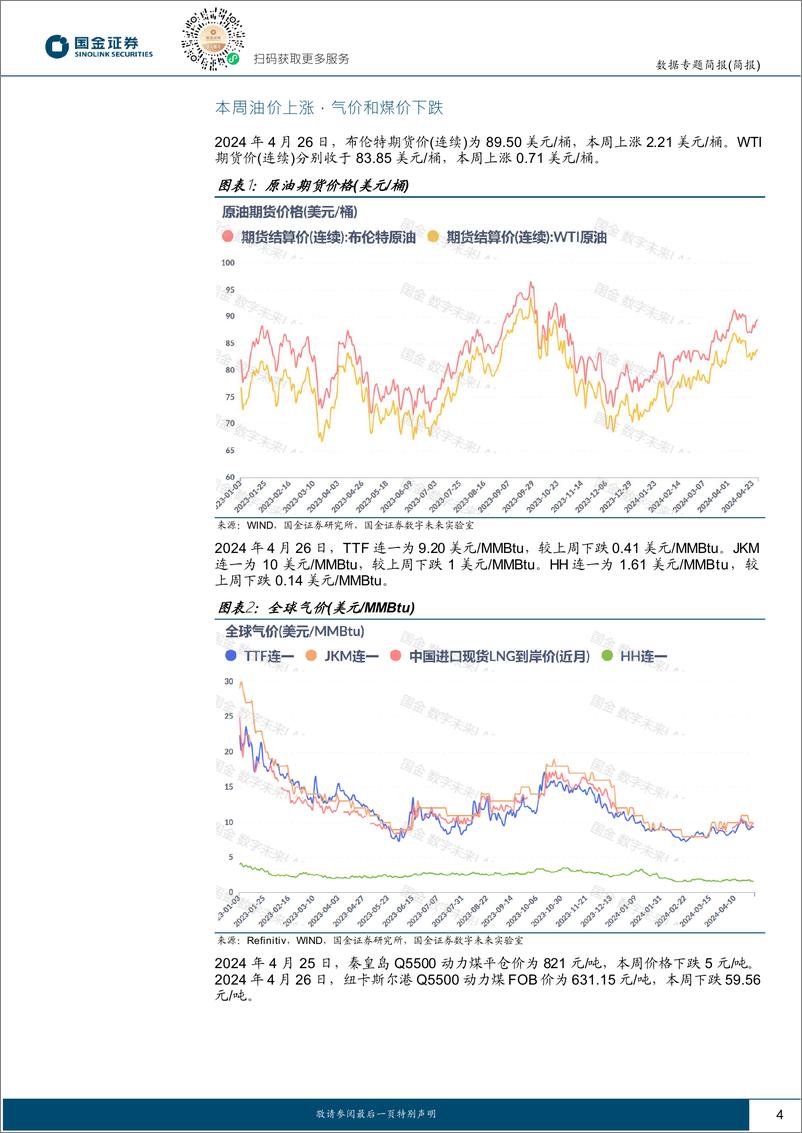 《能源周观点：欧美天然气需求改善，欧洲库存增速放缓-国金证券》 - 第4页预览图