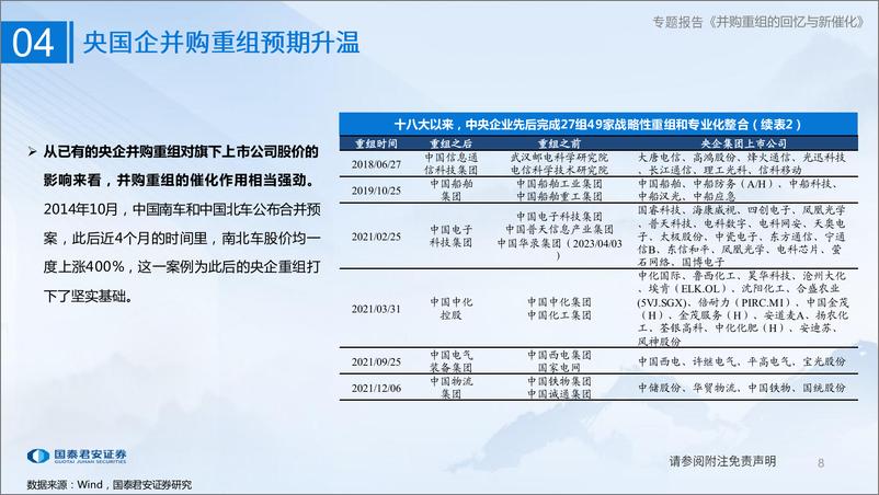 《国泰君安-国企改革与重估系列五：并购重组的回忆与新催化》 - 第8页预览图