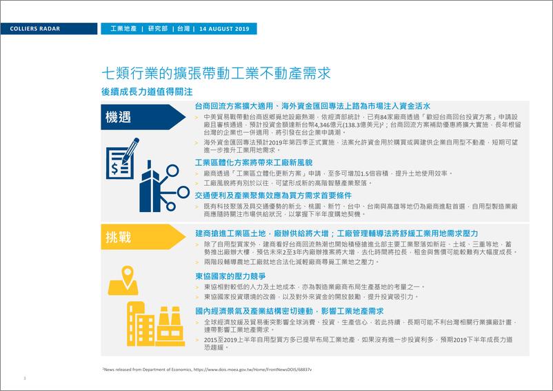 《高力国际-台湾工业地产的机遇与挑战-2019.8-12页》 - 第4页预览图