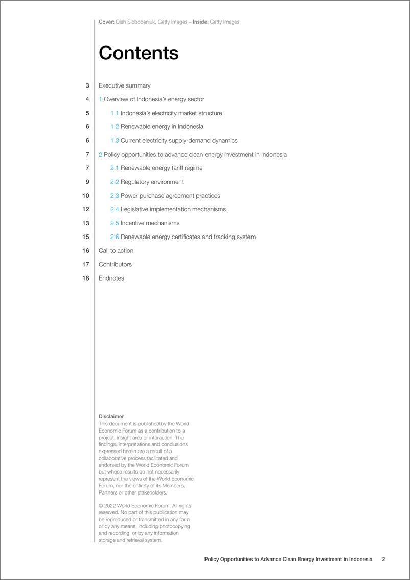 《世界经济论坛-促进印度尼西亚清洁能源投资的政策机遇（英）-2022.11-19页》 - 第3页预览图