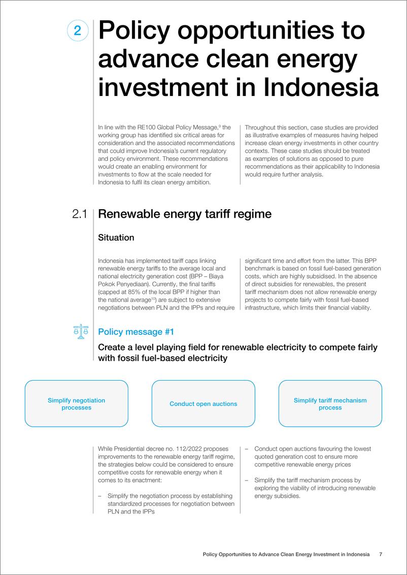 《世界经济论坛-促进印度尼西亚清洁能源投资的政策机遇（英）-2022.11-19页》 - 第8页预览图