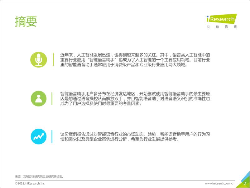 《2018年中国智能语音企业案例研究报告》 - 第2页预览图