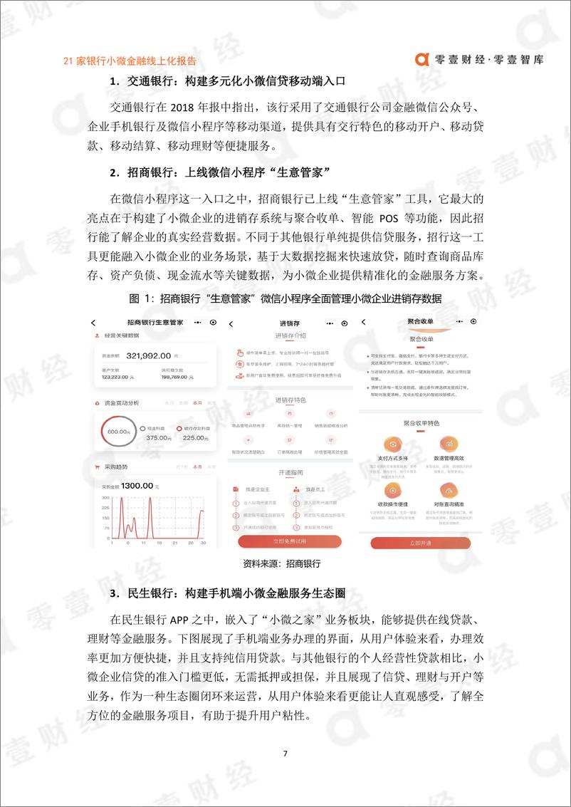 《零壹智库-21家银行小微金融线上化报告：两类流量入口与三大信贷模式-2019.7.6-16页》 - 第8页预览图