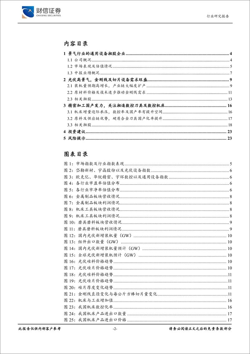 《机械设备行业湘股通用设备专题报告：受益景气赛道，布局结构升级，通用设备湘股崛起-20220908-财信证券-24页》 - 第3页预览图