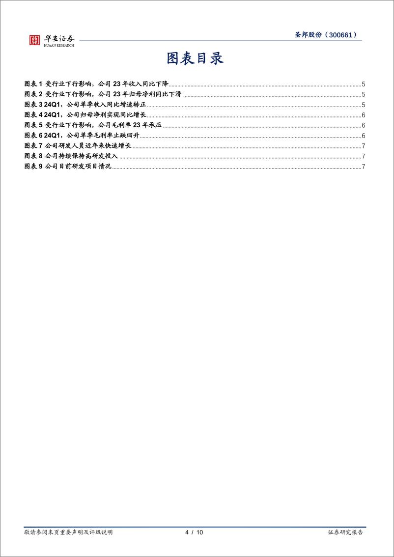 《圣邦股份(300661)业绩拐点已现，积极推出新品不断增强竞争力-240606-华安证券-10页》 - 第4页预览图