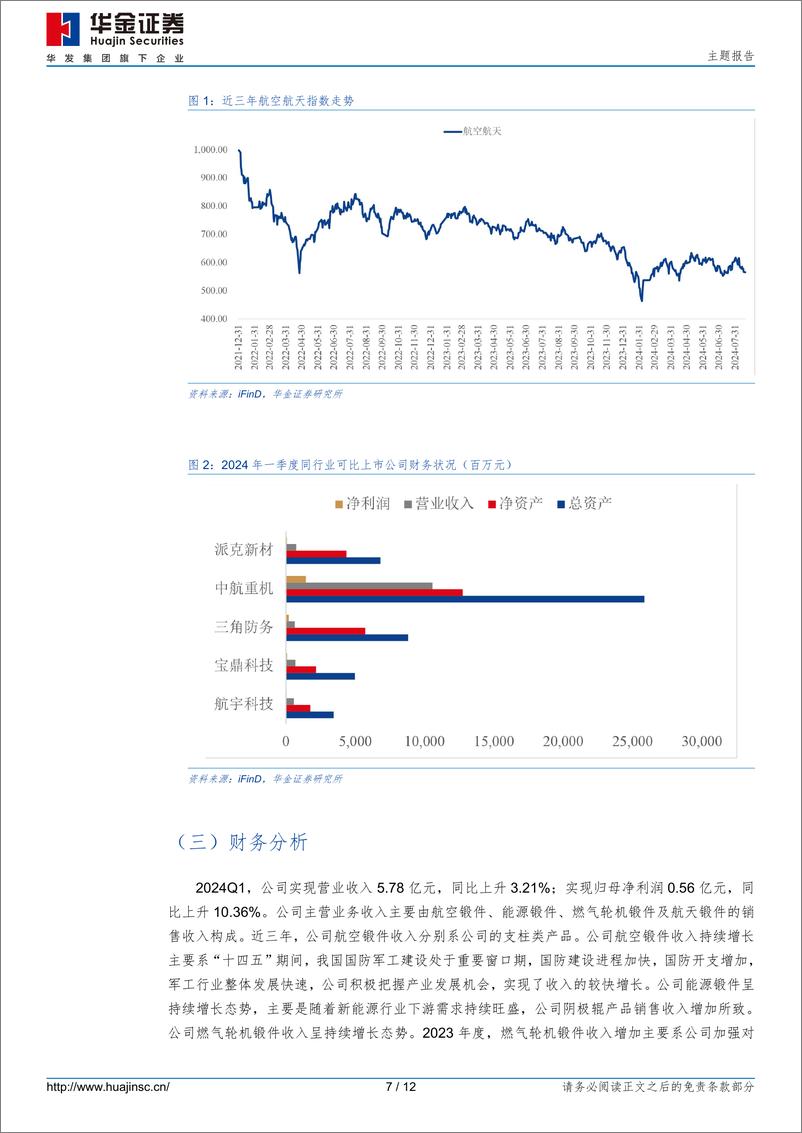 《航宇转债(118050.SH)申购分析：国内航空发动机环形锻件主研制单位之一-240820-华金证券-12页》 - 第7页预览图