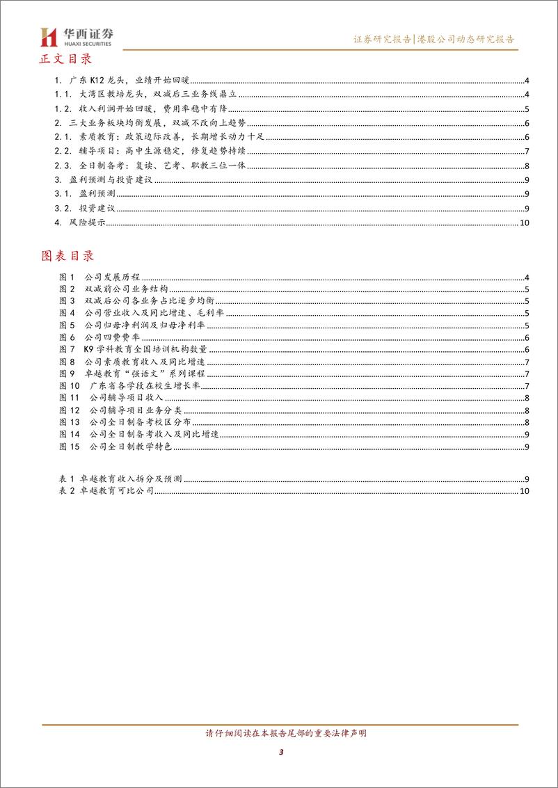 《卓越教育集团(3978.HK)K12政策回暖下的高弹性标的-240402-华西证券-13页》 - 第3页预览图