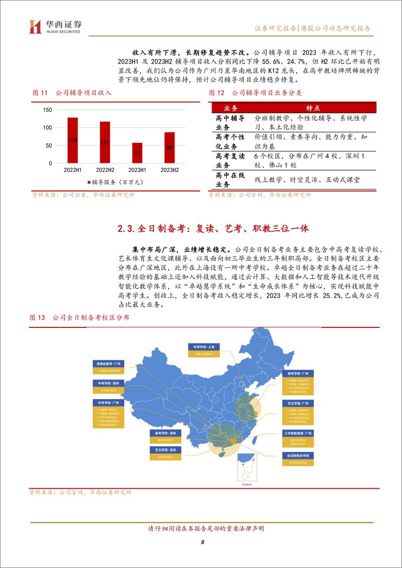 《卓越教育集团(3978.HK)K12政策回暖下的高弹性标的-240402-华西证券-13页》 - 第8页预览图