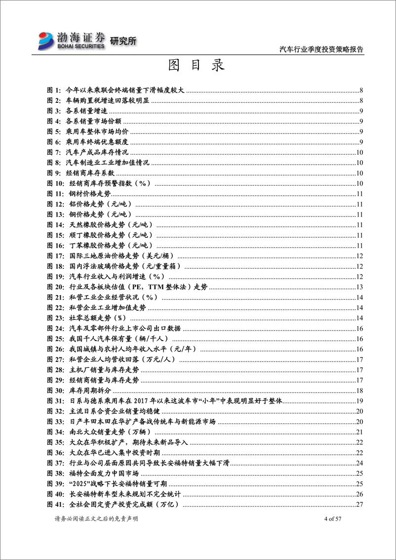 《汽车行业2019年四季度投资策略报告：破晓在即，复苏可待-20190917-渤海证券-57页》 - 第5页预览图