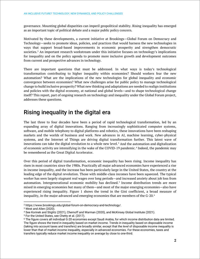 《布鲁金斯学会-包容性的未来？技术、新动力和政策挑战（英）-2022.5-88页》 - 第6页预览图