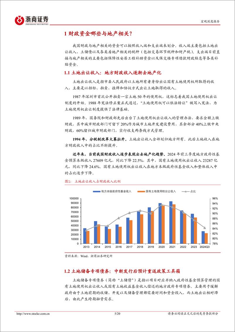 《财政发力系列研究报告之九：财政资金哪些与地产相关？-241102-浙商证券-20页》 - 第5页预览图