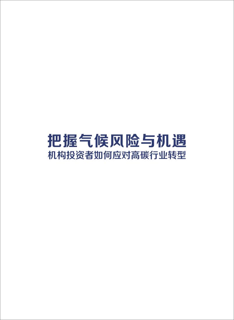 《财新智库_把握气候风险与机遇——机构投资者如何应对高碳行业转型报告_2024》 - 第3页预览图