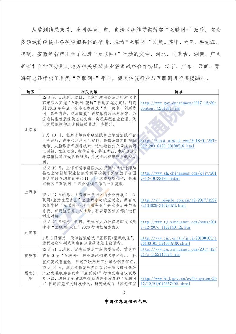 《“互联网+”发展情况舆情监测-2018年1月》 - 第5页预览图