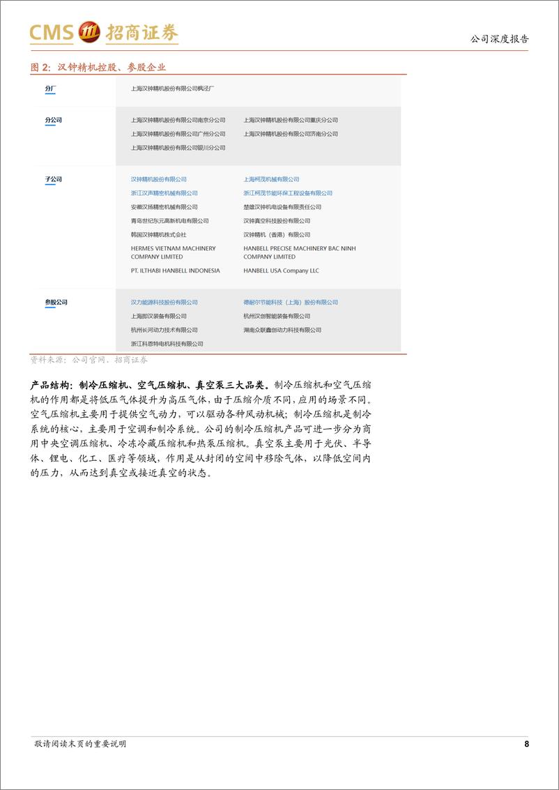 《汉钟精机(002158)真空泵国产化主力军，维保业务助力新增长-240925-招商证券-42页》 - 第8页预览图