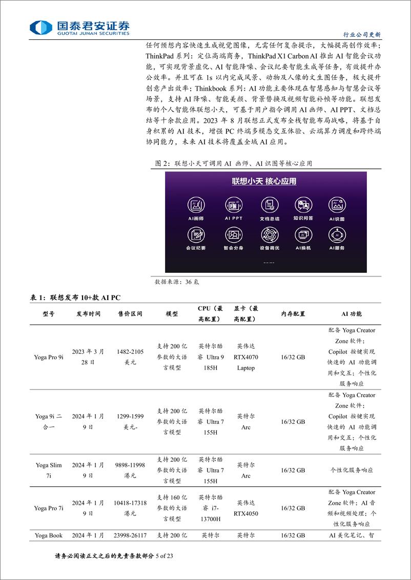 《国泰君安-AI端侧系列推荐之七：Windows on Arm，步入AI PC新时代》 - 第5页预览图