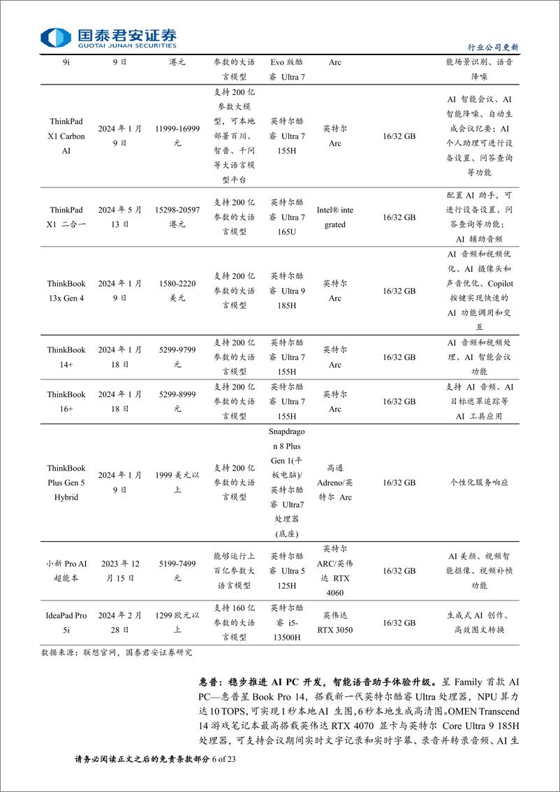 《国泰君安-AI端侧系列推荐之七：Windows on Arm，步入AI PC新时代》 - 第6页预览图