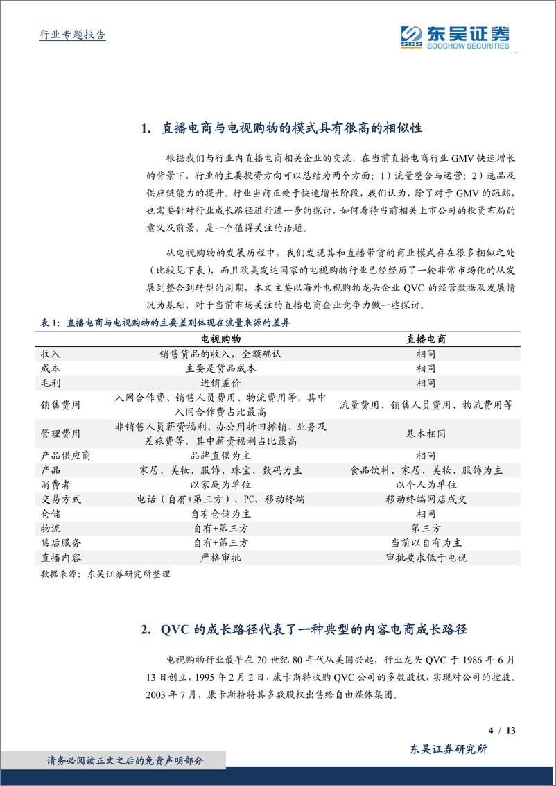 《MCN行业系列研究（4）：从电视购物发展经验，看直播电商企业未来竞争力的两个方向-20200324-东吴证券-13页》 - 第5页预览图