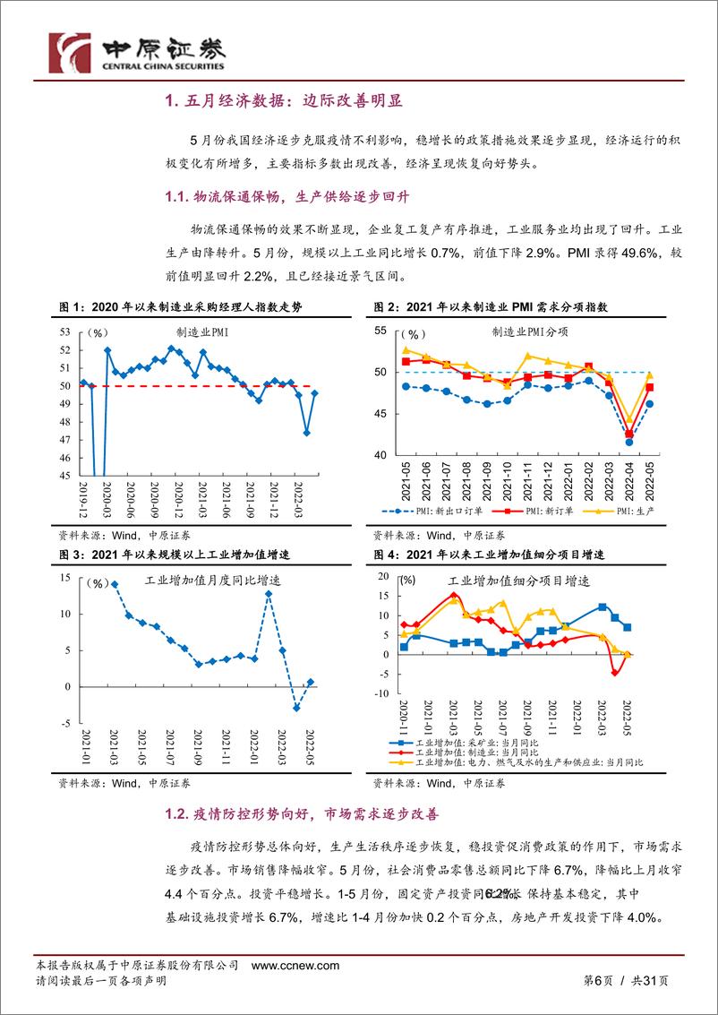 《2022年宏观中期报告：内外冲击下的有序复苏-20220627-中原证券-31页》 - 第7页预览图