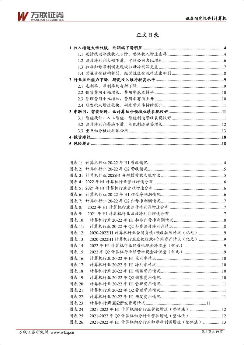 《计算机行业深度报告：业绩整体受疫情影响较大，赛道景气度分化-20220908-万联证券-19页》 - 第3页预览图