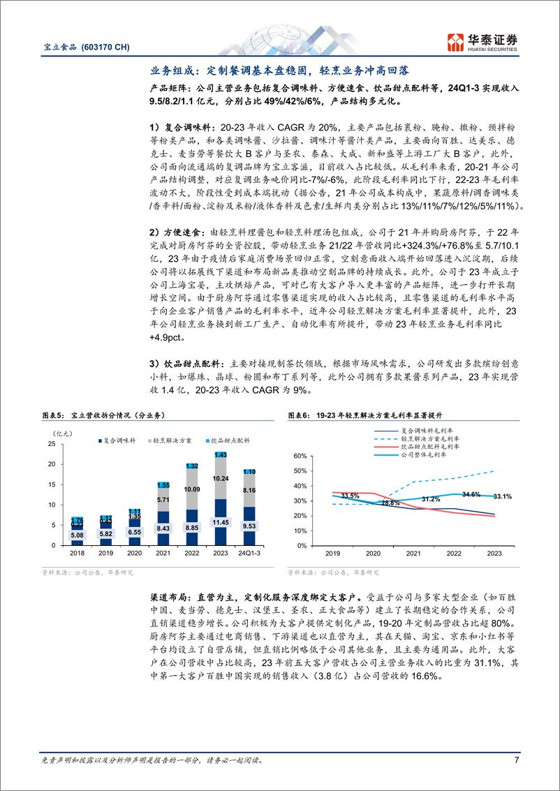 《宝立食品(603170)餐调龙头，攻守兼备-241223-华泰证券-24页》 - 第7页预览图