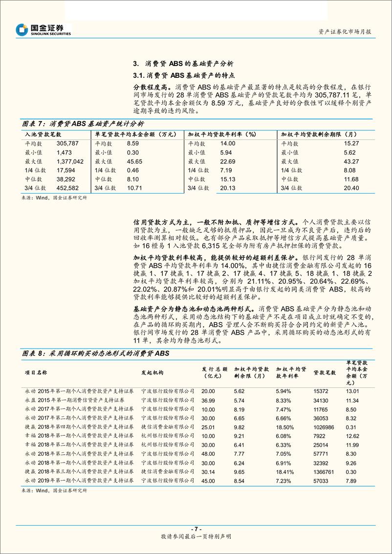 《资产证券化市场月报：消费贷ABS的那些事儿-20190226-国金证券-20页》 - 第8页预览图