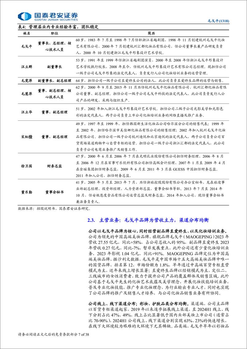 《毛戈平(1318.HK)首次覆盖报告：气韵东方，国妆闪耀-250107-国泰君安-38页》 - 第7页预览图