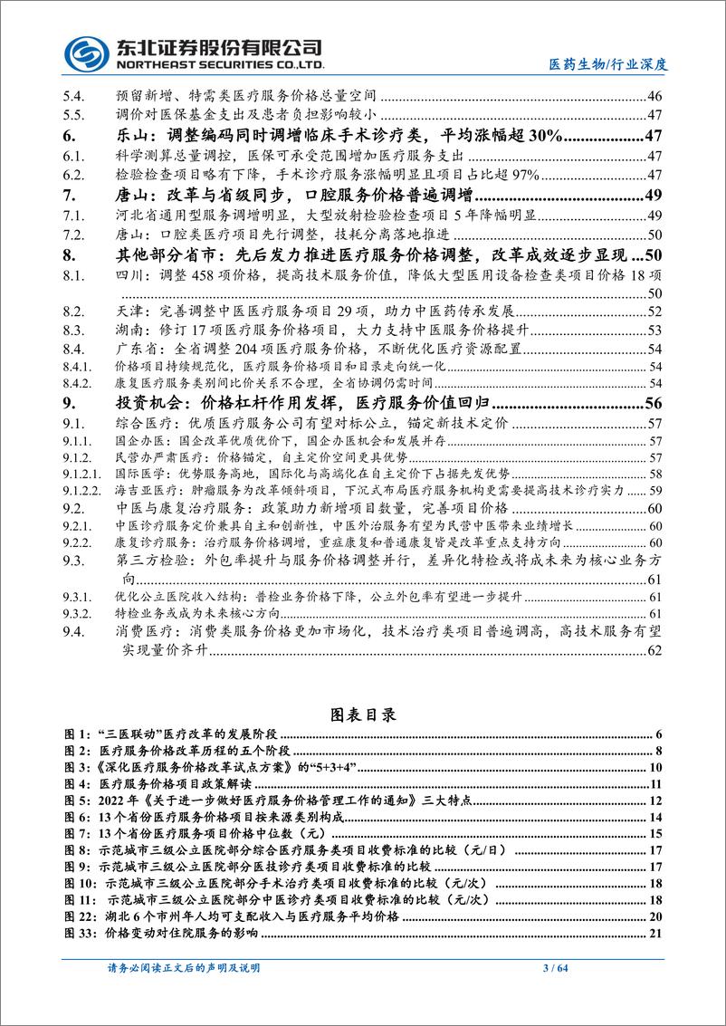 《医药生物行业三医联动系列报告Ⅱ：医疗服务价格改革下的医疗投资机会-20230911-东北证券-64页》 - 第4页预览图