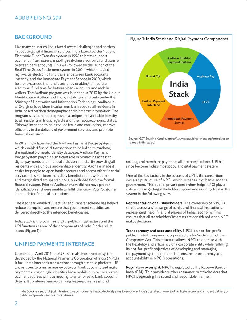《亚开行-利用印度统一支付接口的经验教训促进亚太地区的数字化转型（英）-2024.4-8页》 - 第2页预览图