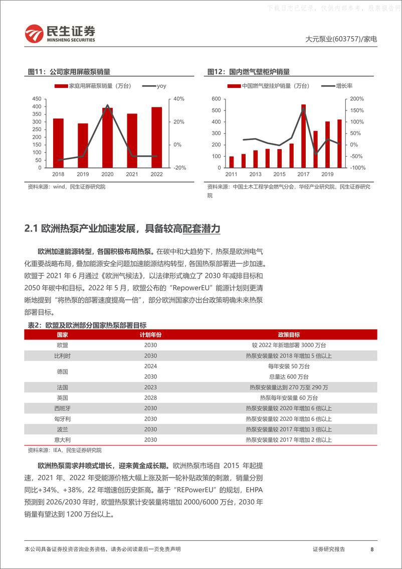 《民生证券-大元泵业(603757)泵业隐形冠军，把握产业新机遇-230526》 - 第8页预览图