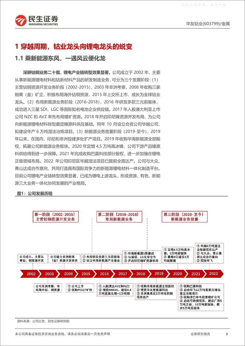 《民生证券-华友钴业(603799)深度报告：打造全球锂电材料的闭环-230331》 - 第3页预览图