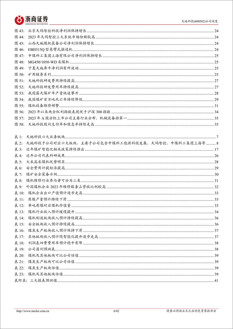 《天地科技(600582)深度报告：煤炭机械央企龙头，全产业链布局行稳致远-240705-浙商证券-42页》 - 第6页预览图