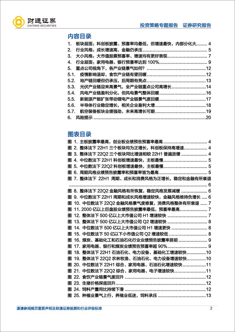 《22Q2业绩预告深度分析：大消费Q2预告增速突出-20220714-财通证券-21页》 - 第3页预览图