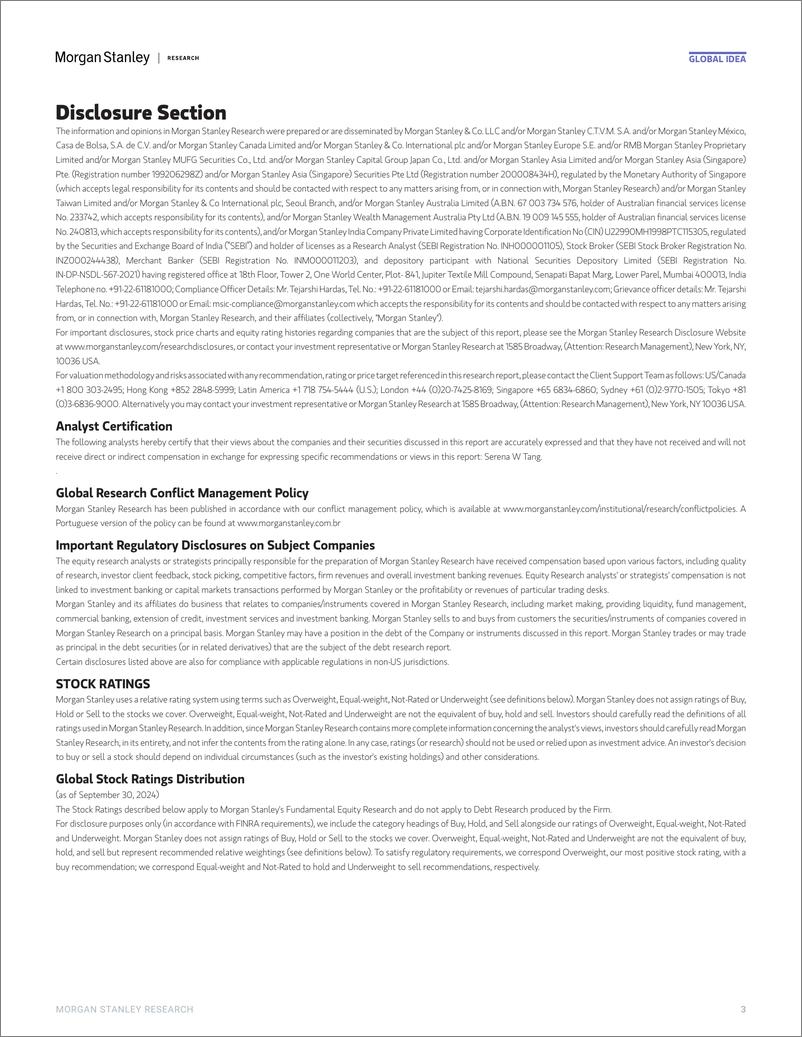 《Morgan Stanley Fixed-Global Cross-Asset Strategy Morgan Stanley Research Key Fo...-110845056》 - 第3页预览图