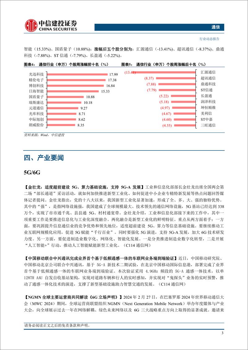 《通信行业：推动信息通信业发展，重点关注国内算力、卫星通信、数据要素-240310-中信建投-16页》 - 第5页预览图