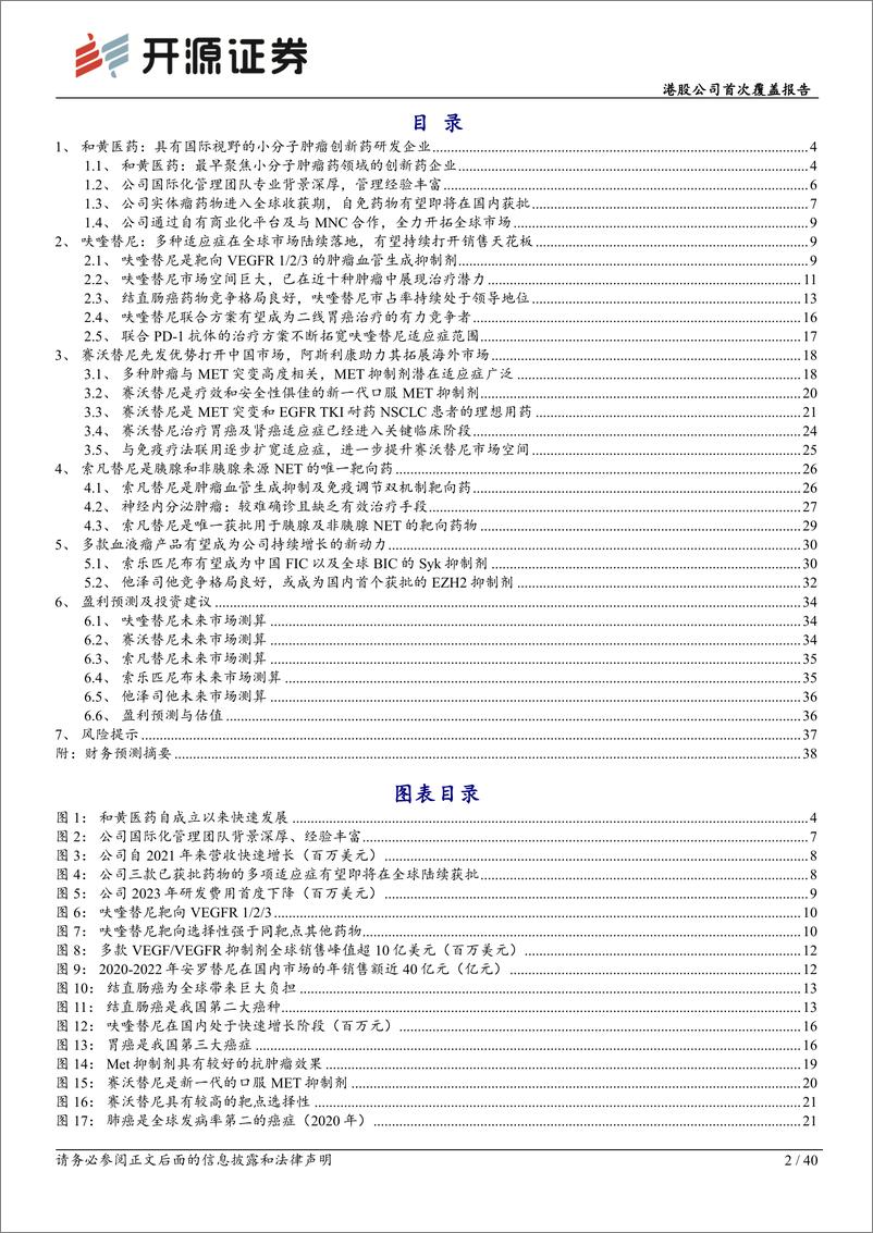 《开源证券-和黄医药-0013.HK-港股公司首次覆盖报告：深度聚焦肿瘤小分子赛道，进入全球市场收获期》 - 第2页预览图