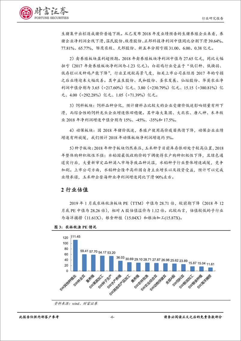 《农林牧渔行业月度报告：猪周期反转渐进，积极布局畜禽养殖板块-20190212-财富证券-15页》 - 第7页预览图