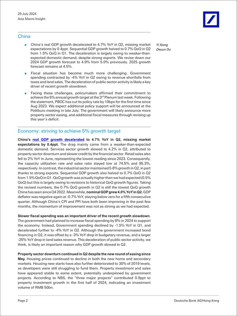 《Deutsche Bank-Asia Macro Insight On the cusp of change-109483574》 - 第2页预览图