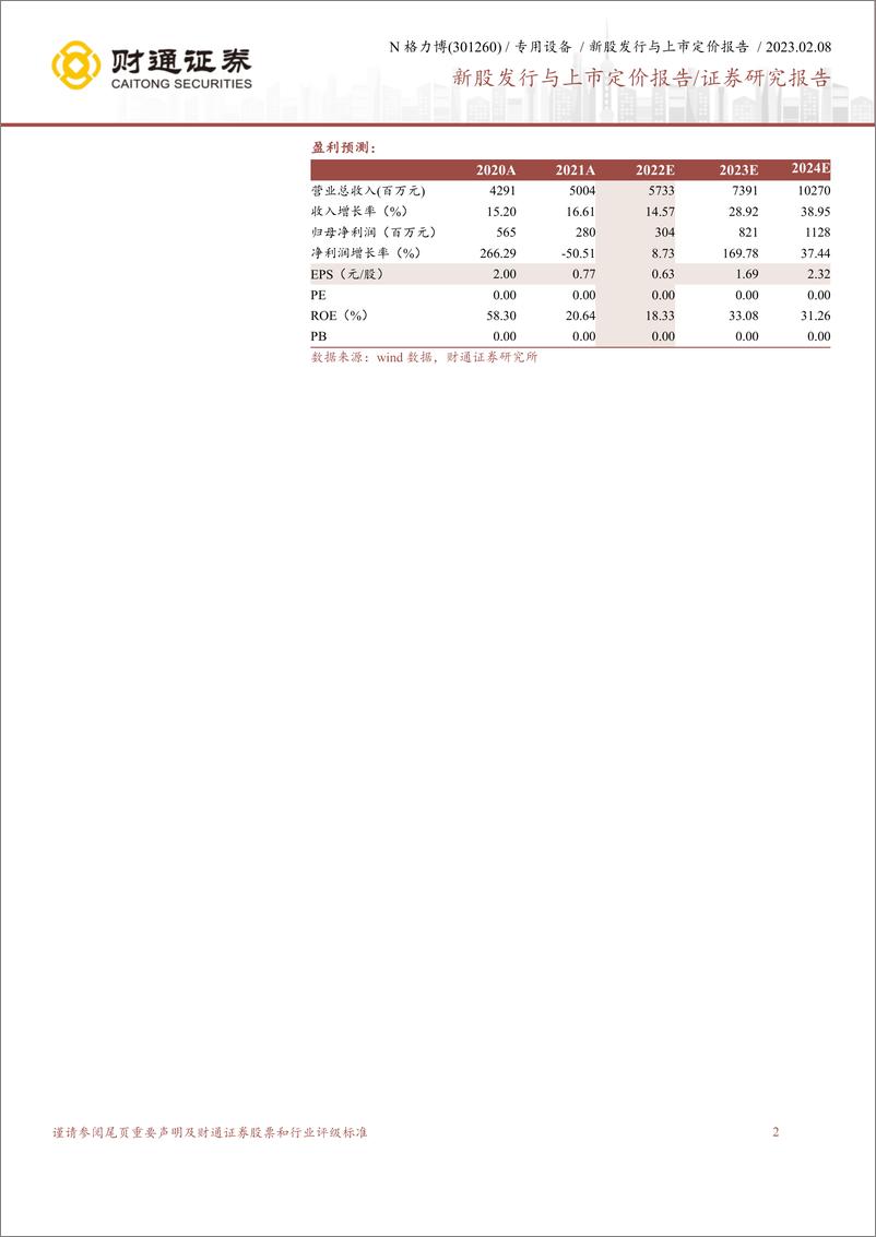 《财通证券-格力博-301260-新能源园林机械领航者，乘行业东风扬帆起航》 - 第2页预览图