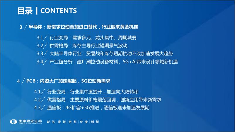 《206页5G+AI深度报告（电子行业2019年春季投资策略）-20190218-国泰君安-206页》 - 第4页预览图