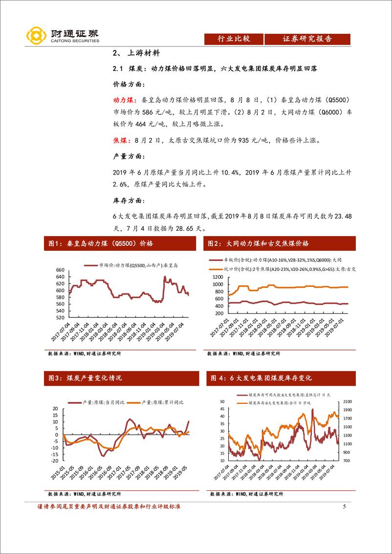 《行业比较系列·月度景气跟踪：金价强势，猪鸡齐飞，钴价反弹-20190809-财通证券-20页》 - 第6页预览图